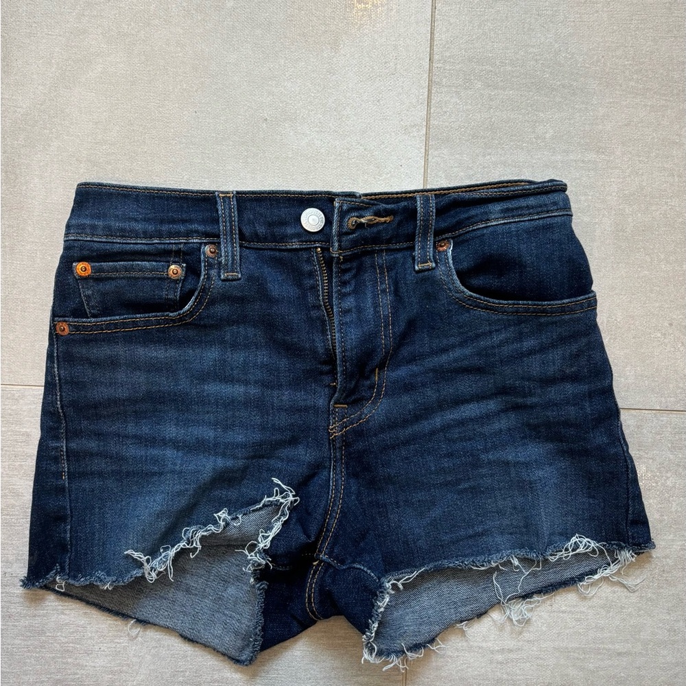 Levi's Dark Blue Jean Shorts